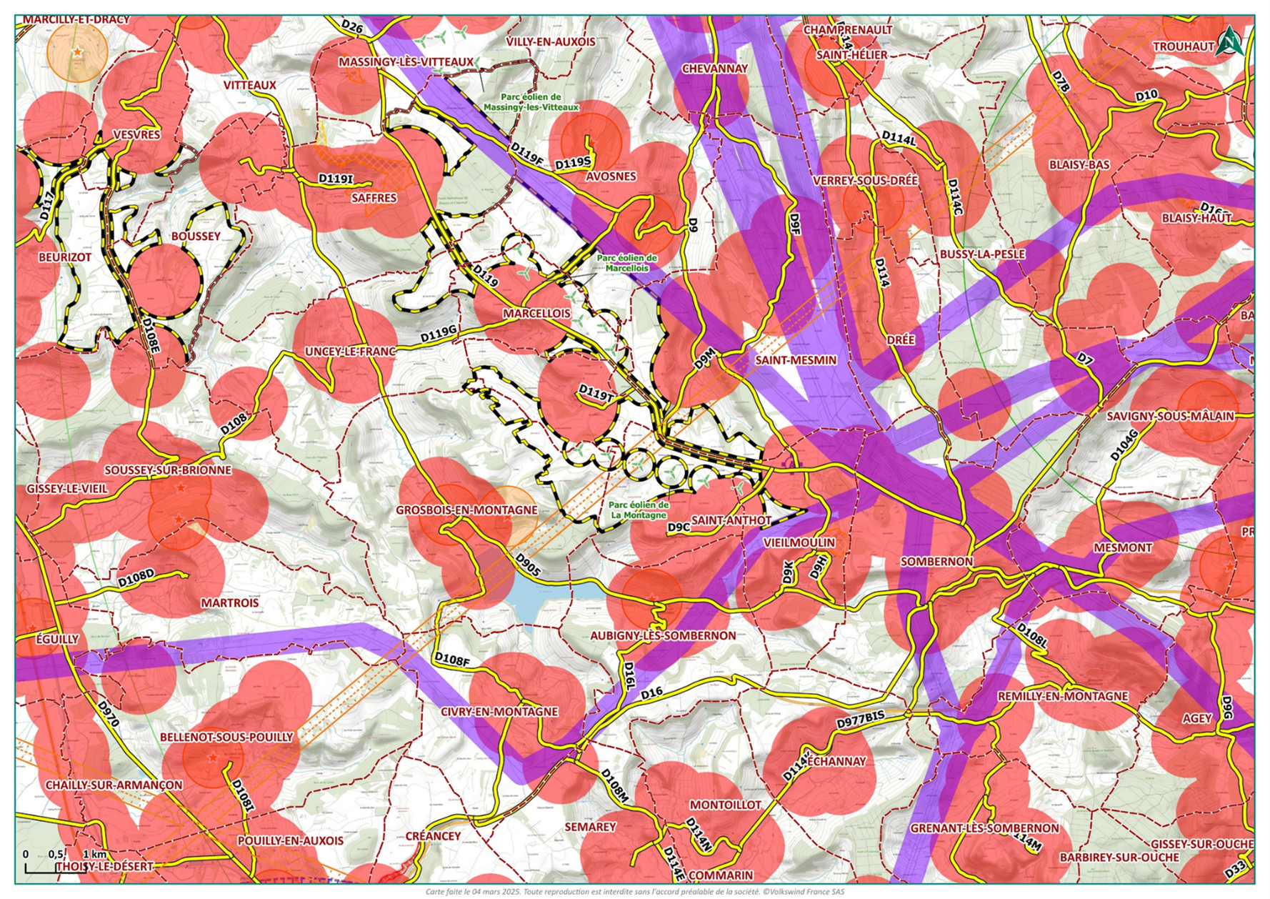 carte des contraintes